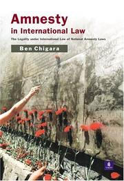 Cover of: Amnesty in International Law