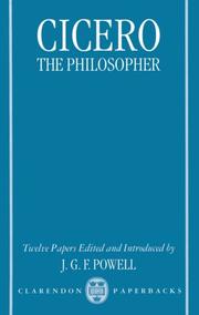 Cover of: Cicero the Philosopher: Twelve Papers