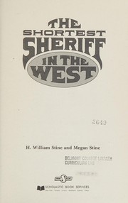 Cover of: The shortest sheriff in the west (Sprint books)