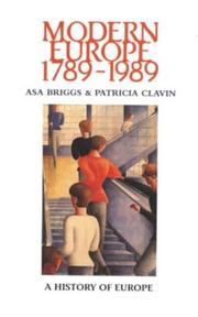 Cover of: Modern Europe 1789-1989 by Asa Briggs