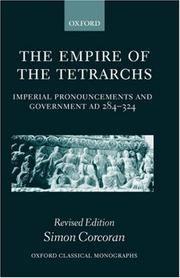 Cover of: The Empire of the Tetrarchs by Simon Corcoran