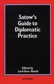 Cover of: Satow's Guide to diplomatic practice. by Satow, Ernest Mason Sir