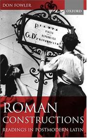 Cover of: Roman constructions: readings in postmodern Latin