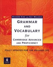 Cover of: Grammar and Vocabulary for Cambridge Advanced and Proficiency (Grammar & Vocabulary)