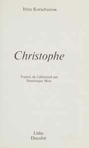 Cover of: Christophe