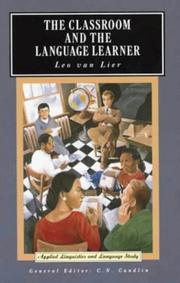 Cover of: The classroom and the language learner by Leo Van Lier