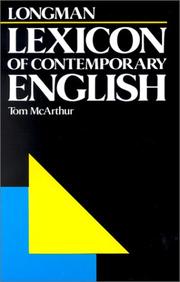 Longman lexicon of contemporary English by Tom McArthur