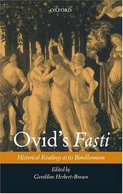 Ovid's Fasti by Geraldine Herbert-Brown