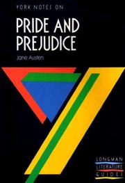 Cover of: Notes on Austen's "Pride and Prejudice" (York Notes) by A. Norman Jeffares, Suheil Badi Bushrui