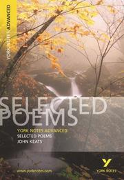 Cover of: York Notes Advanced on Selected Poems of John Keats