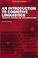 Cover of: An Introduction to Cognitive Linguistics (2nd Edition) (Learning About Language)