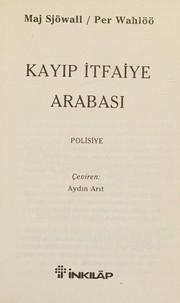 Cover of: Kayıp itfaiye arabası by Maj Sjöwall