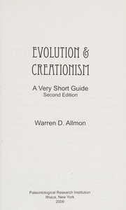 Cover of: Evolution & creationism: a very short guide