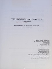 Cover of: The Personnel planning guide: a handbook to help you and your business with personnel management