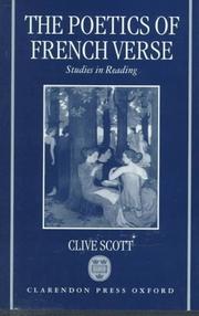 Cover of: The poetics of French verse: studies in reading