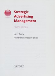 Cover of: Strategic Advertising Management