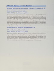 Cover of: A primer for management