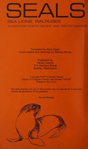 Cover of: Seals, sea lions, walruses by Alice Seed