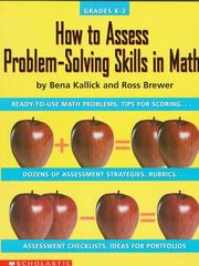 Cover of: How to assess problem-solving skills in math