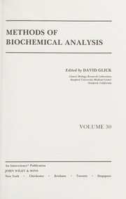 Cover of: Methods of Biochemical Analysis (Methods of Biochemical Analysis Series: No)