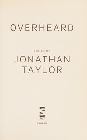 Overheard by Jonathan Taylor