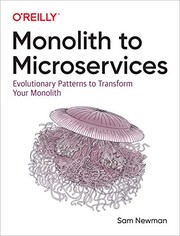 Cover of: Monolith to Microservices by Sam Newman