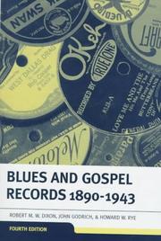 Cover of: Blues & gospel records, 1890-1943