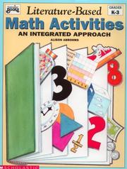 Cover of: Literature-Based Math Activities | Alison Abrohms