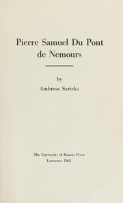 Pierre Samuel du Pont de Nemours by Ambrose Saricks