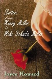 Cover of: Letters from Henry Miller to Hoki Tokuda Miller