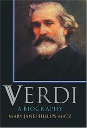 Cover of: Verdi by Mary Jane Phillips-Matz