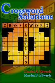 Cover of: Crossword Solutions