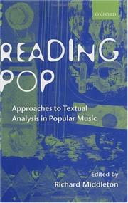 Cover of: Reading Pop: Approaches to Textual Analysis in Popular Music