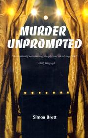 Cover of: Murder Unprompted by Simon Brett