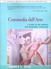 Cover of: Commedia dell'arte by Thomas F. Heck, Thomas F. Heck