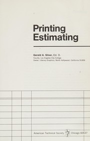 Cover of: Printing estimating by Gerald A. Silver