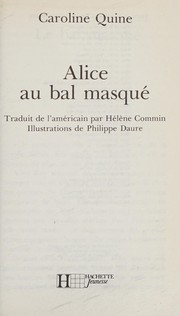 Cover of: Alice au bal masqué by Carolyn Keene