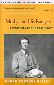 Cover of: Mosby and His Rangers by Susan Provost Beller