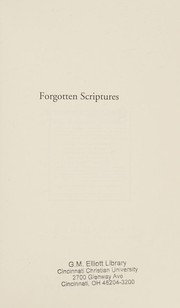 Cover of: Forgotten scriptures by Lee Martin McDonald