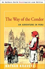 Cover of: The Way of the Condor: An Adventure in Peru