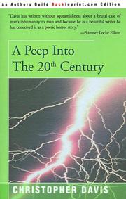 Cover of: A Peep into the 20th Century by Christopher Davis