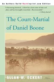 Cover of: The Court-Martial of Daniel Boone by Allan W. Eckert