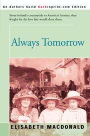 Cover of: Always Tomorrow by Elisabeth MacDonald