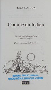 Cover of: Comme un Indien