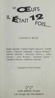 Cover of: Les oeufs: il était 12 fois-- : contes et récits