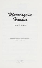 Cover of: Marriage in honour