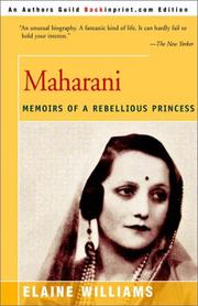 Cover of: Maharani: Memoirs of a Rebellious Princess