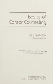 Cover of: Basics of careercounseling by Lee E. Isaacson