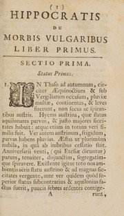 Cover of: Commentarii novem de febribus, ad Hippocratis De morbis popularibus libros primum, & tertiam accomodati by John Freind