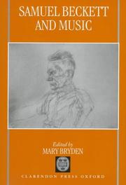 Cover of: Samuel Beckett and music